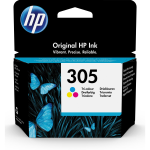 HP 305 - 4.48 ml - colore (ciano, magenta, giallo) - originale - cartuccia d'inchiostro - per Deskjet 1255, 23XX, 27XX, 41XX; DeskJet Plus 41XX; ENVY 60XX, 64XX; ENVY Pro 64XX